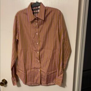 Milano Pink and Yellow Casual Button Down Shirt